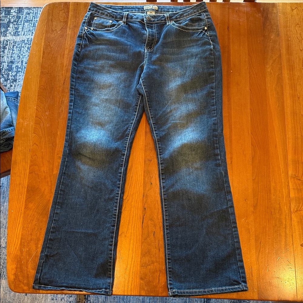 Earl Jeans Dark Blue Boot Cut Denim